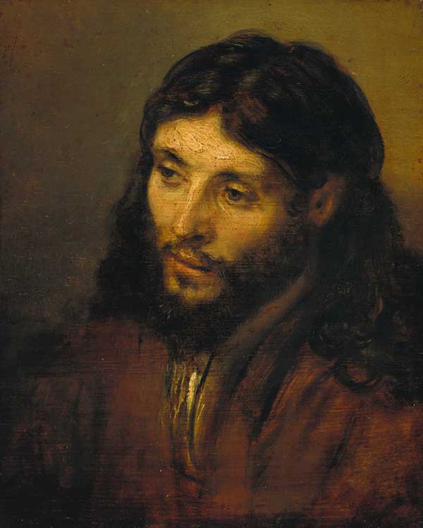 Rembrandt, Ritratto di Cristo dal vero (1650 circa), olio su tela. Berlino, Gemäldegalerie (Scala)